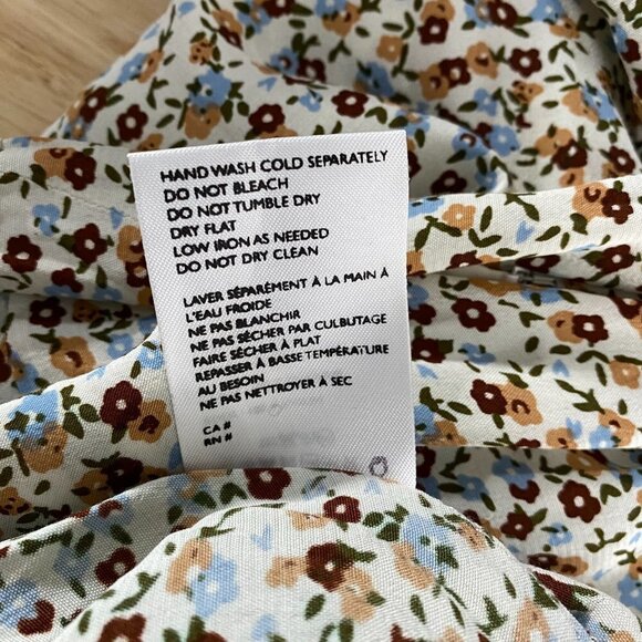 Faithfull the Brand Sidonie Mini Dress Size 4 Aurelia Off White Chestnut NWT - Picture 13 of 13